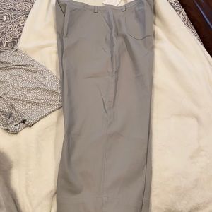 Ladies gray cropped pants